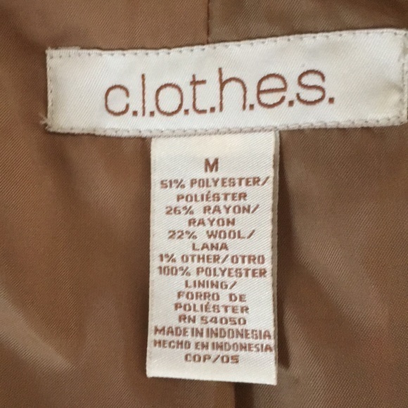 C.L.O.T.H.E.S. Orange, brown and gold jacket - Picture 7 of 10